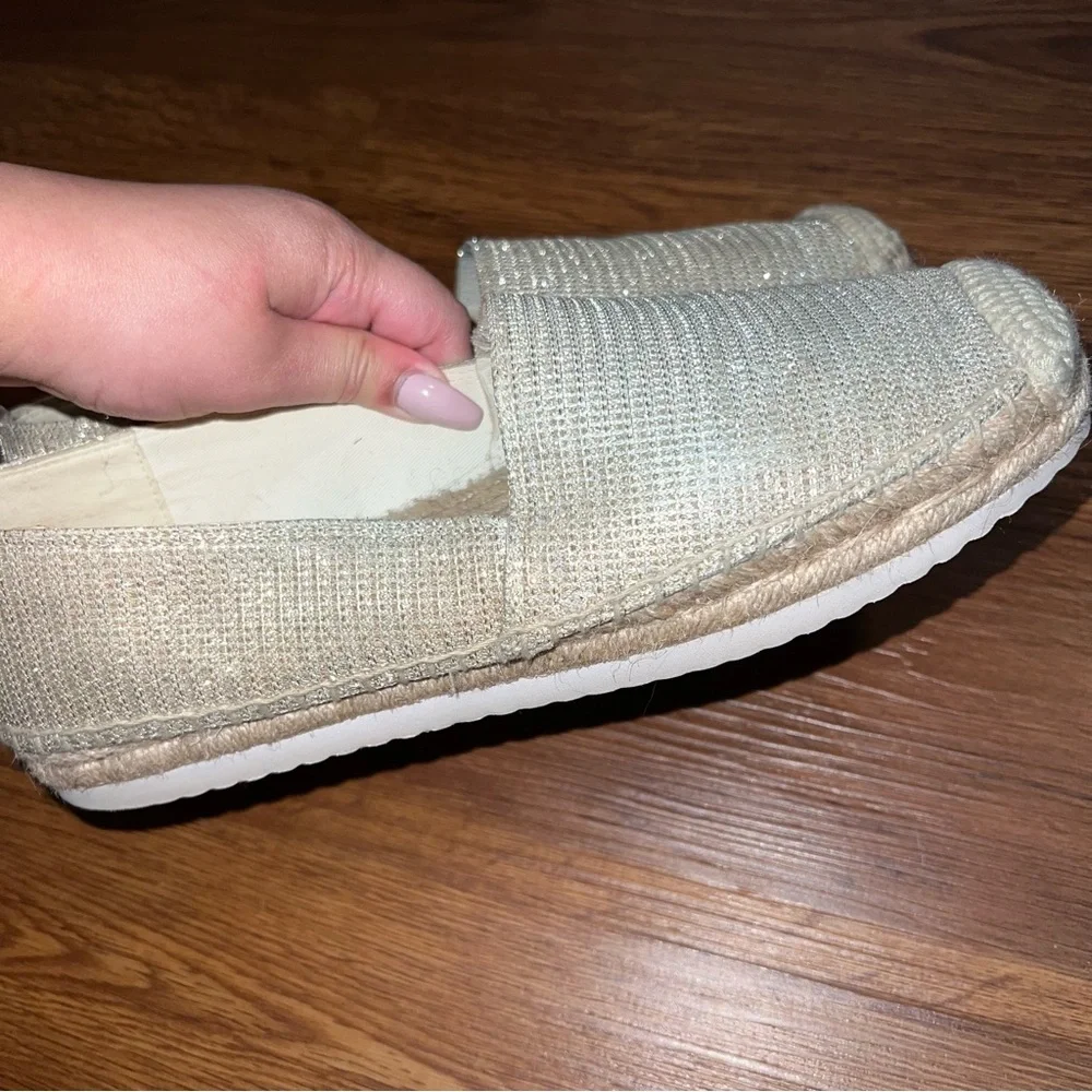 Michael Kors Gold Espadrilles Size 7.5